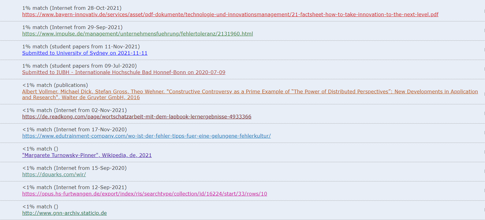 kostenlose Plagiatsprüfung