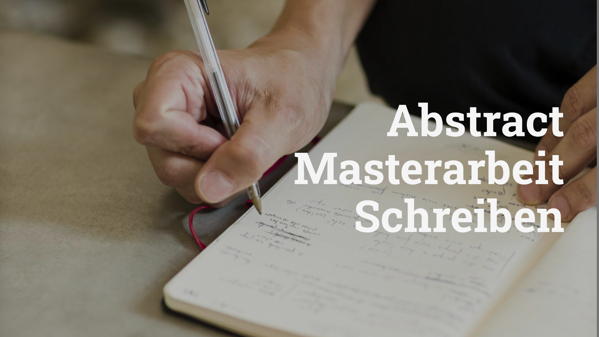 Beispiel Abstract Masterarbeit