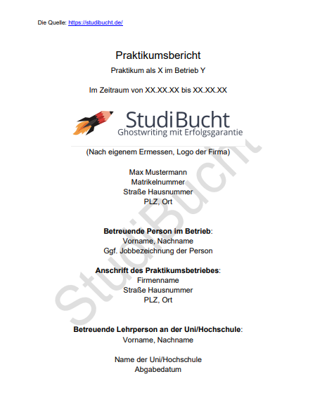 Praktikumsmappe Deckblatt richtig gestalten!