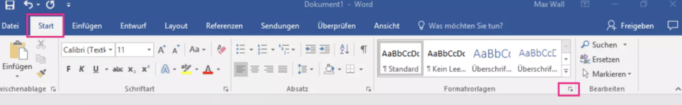 inhaltsverzeichnis word