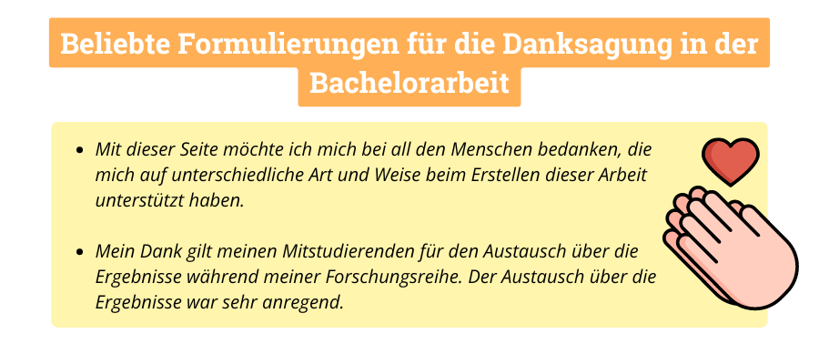 danksagung bachelorarbeit beispiel