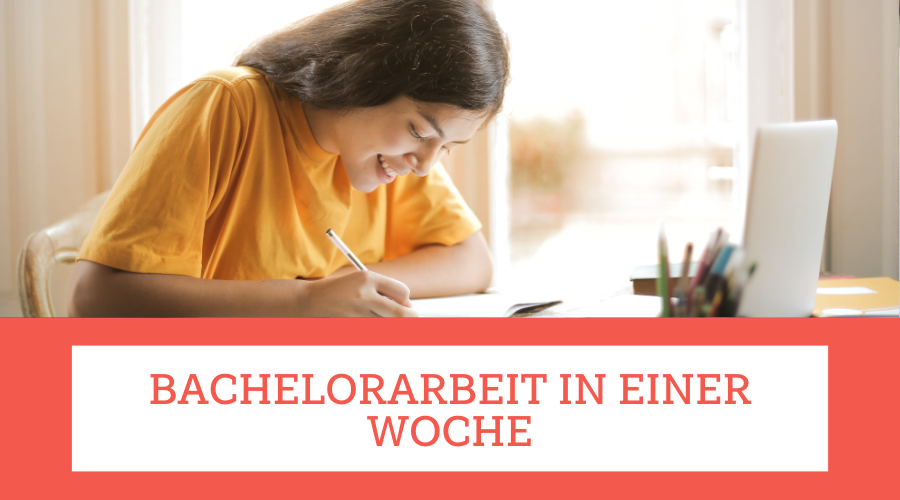 bachelorarbeit in einer woche